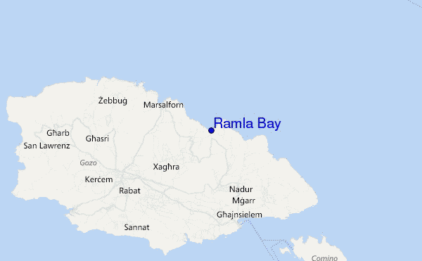 Ramla Bay location map