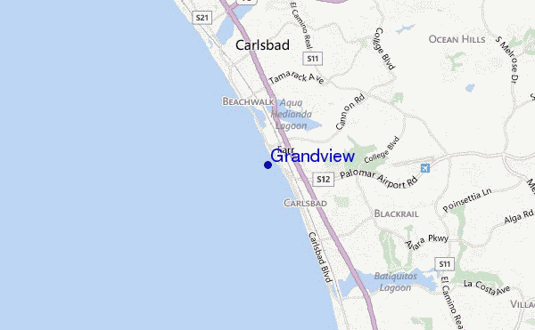 Grandview location map
