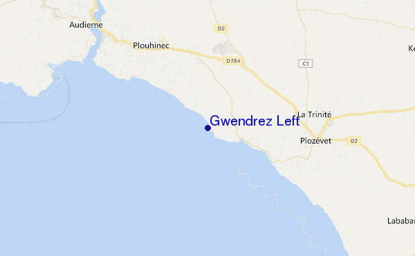 Gwendrez Left location map