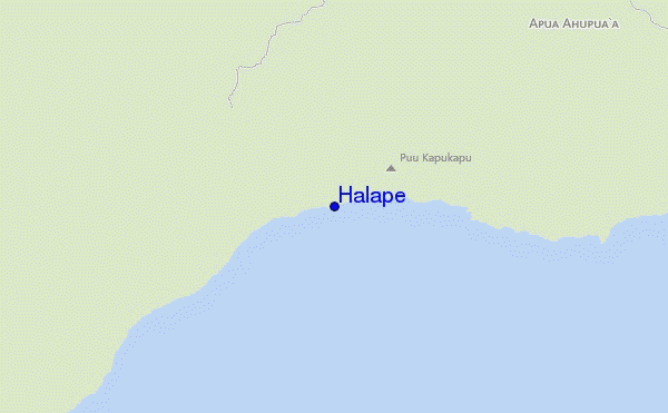 Halape location map