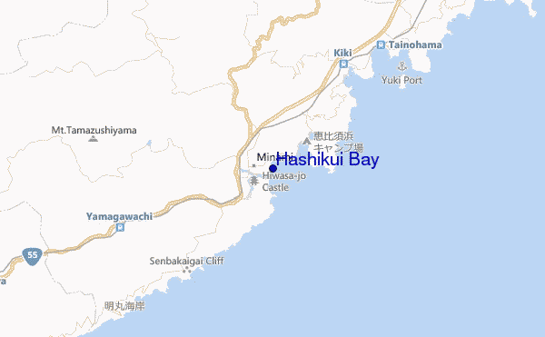Hashikui Bay location map