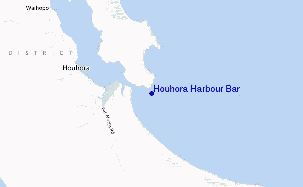 Houhora Harbour Bar location map