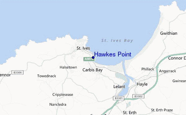 Hawkes Point location map