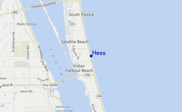 Hess location map