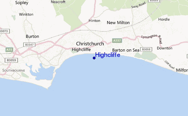 Highcliffe location map