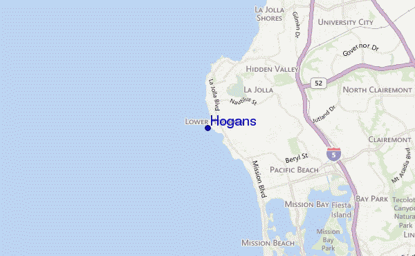 Hogans location map