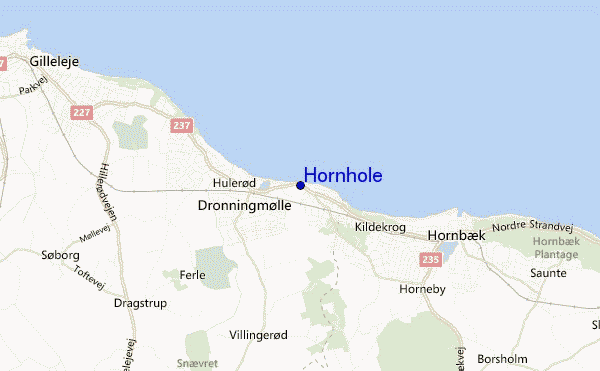 Hornhole location map