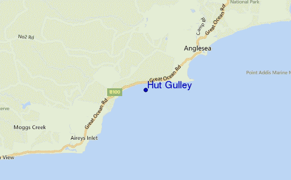 Hut Gulley location map