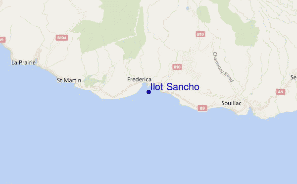 Ilot Sancho location map