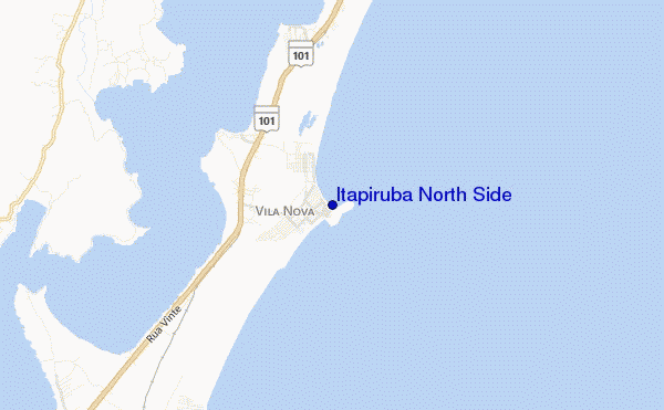 Itapiruba North Side location map