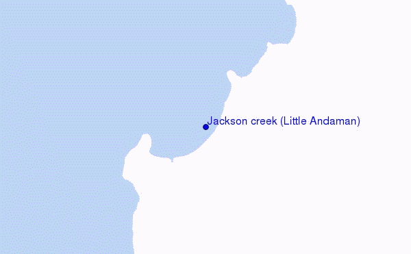 Jackson creek (Little Andaman) location map