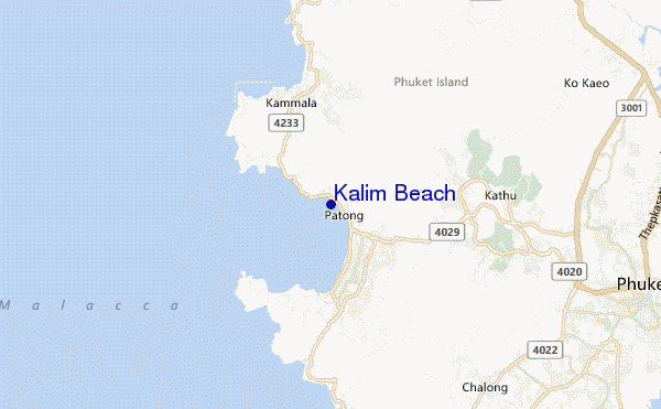 Kalim Beach location map