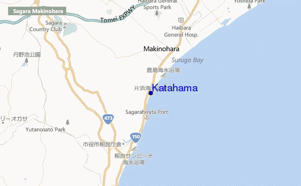 Katahama location map