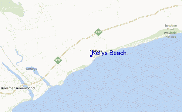 Kellys Beach location map