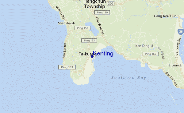 Kenting location map