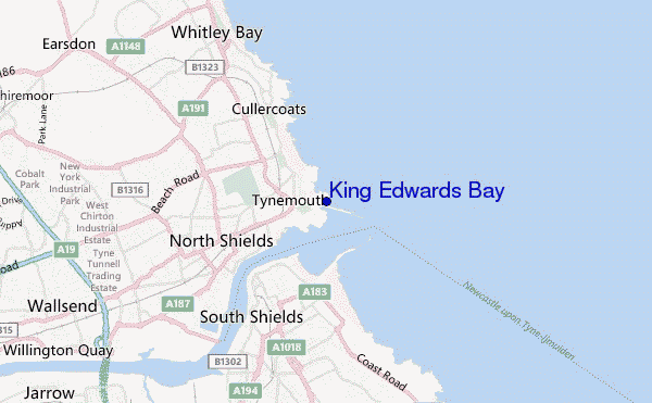 King Edwards Bay location map