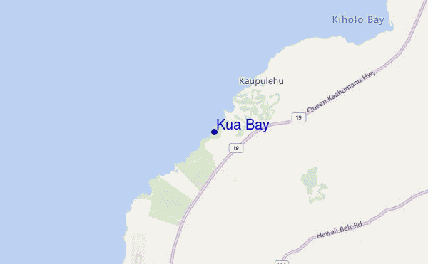 Kua Bay location map