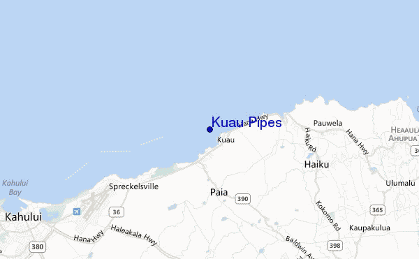 Kuau Pipes location map