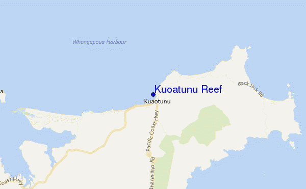 Kuoatunu Reef location map