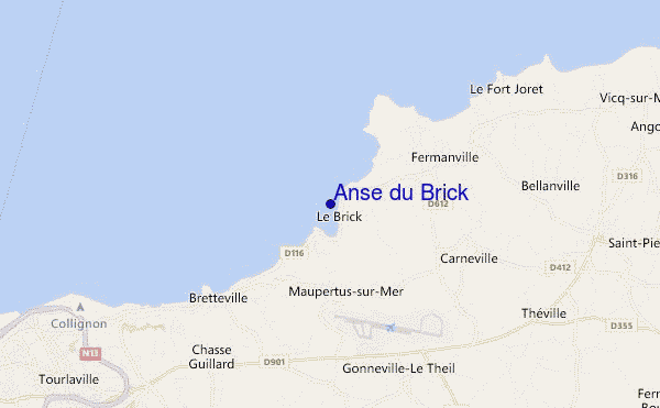 Anse du Brick location map