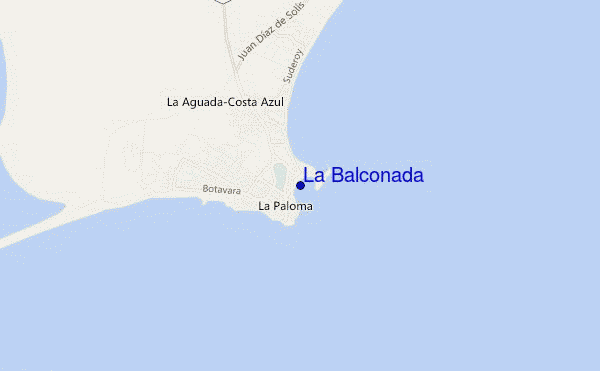 La Balconada location map