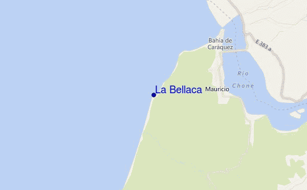 La Bellaca location map