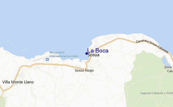 La Boca location map