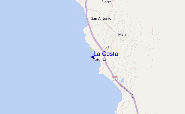 La Costa location map