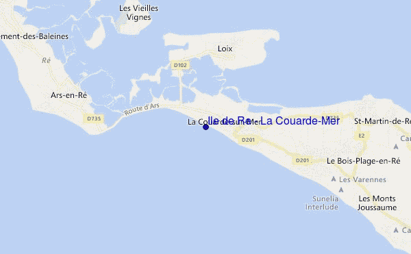 Ile de Re - La Couarde/Mer location map
