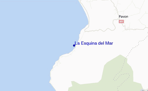 La Esquina del Mar location map