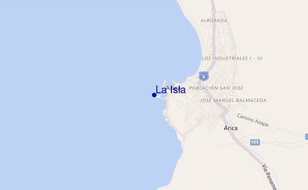 La Isla location map