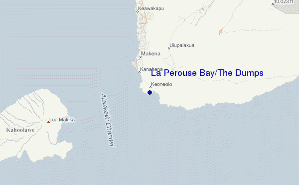 La Perouse Bay/The Dumps location map