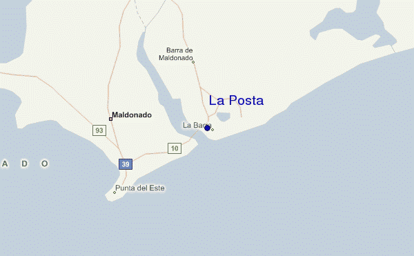La Posta location map
