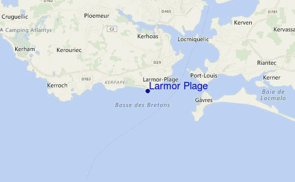 Larmor Plage location map