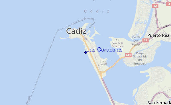 Las Caracolas location map