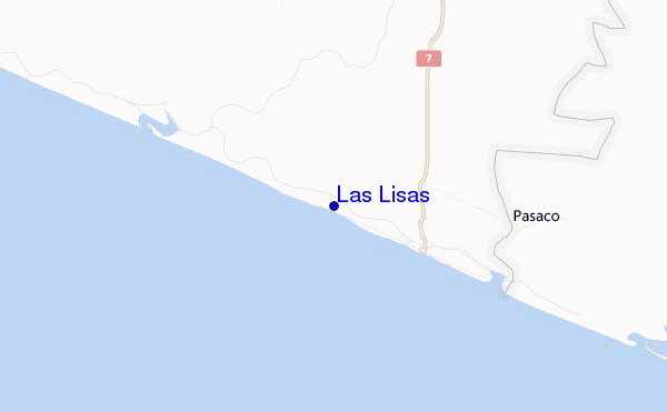 Las Lisas location map