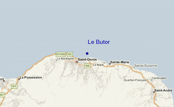Le Butor location map