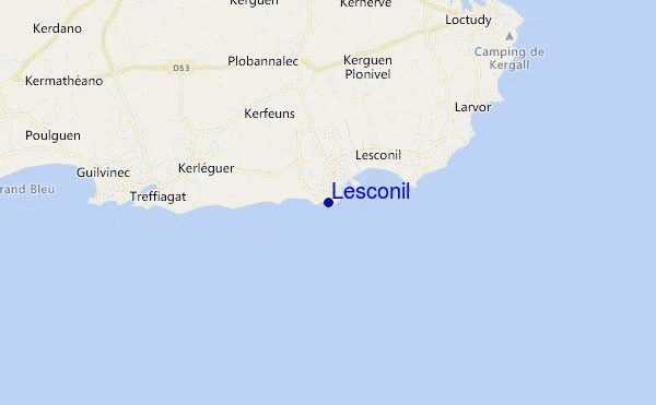 Lesconil location map