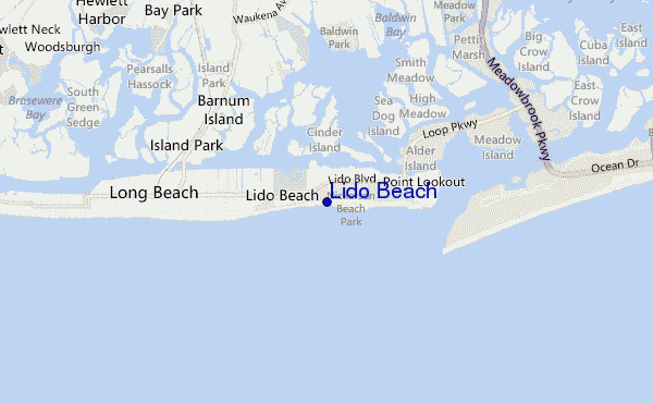Lido Beach location map