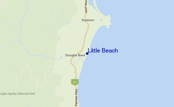 Little Beach location map
