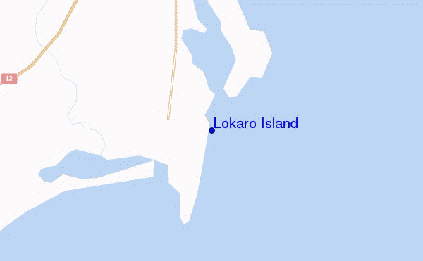 Lokaro Island location map