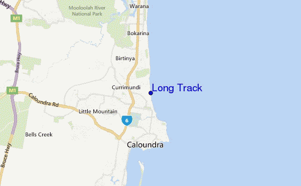 Long Track location map