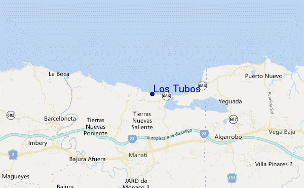 Los Tubos location map