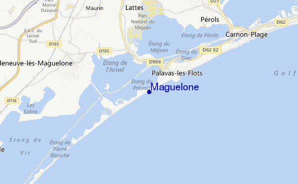 Maguelone location map