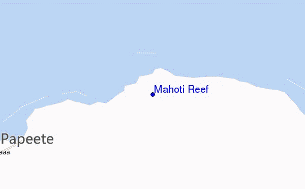 Mahoti Reef location map