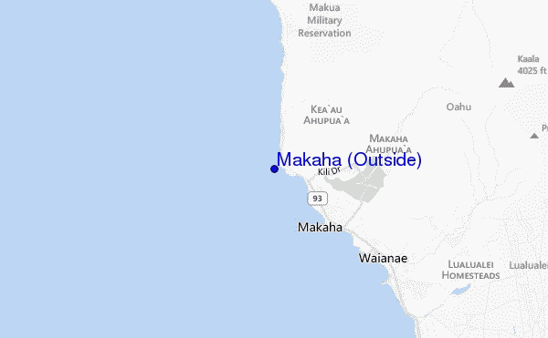 Makaha (Outside) location map