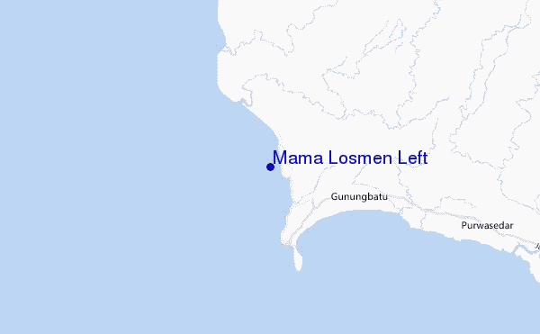 Mama Losmen Left location map