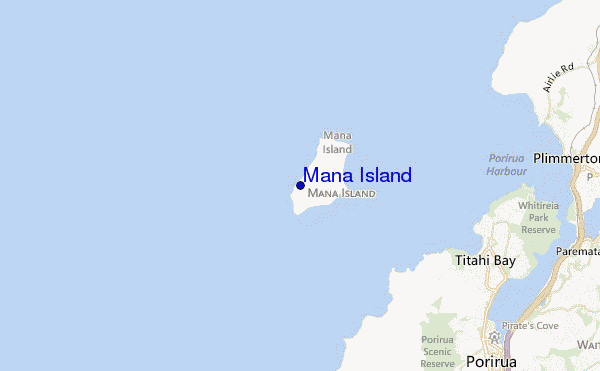 Mana Island location map