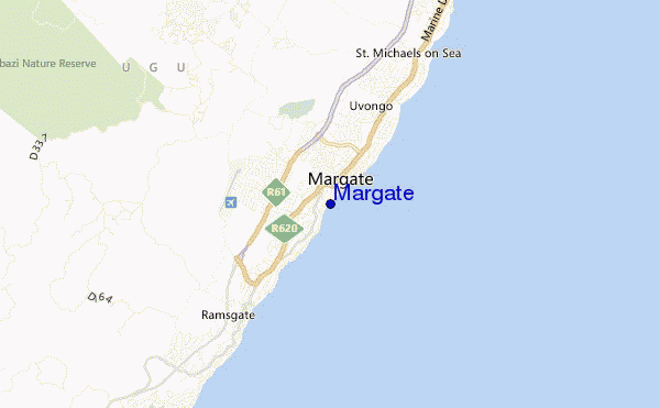 Margate location map