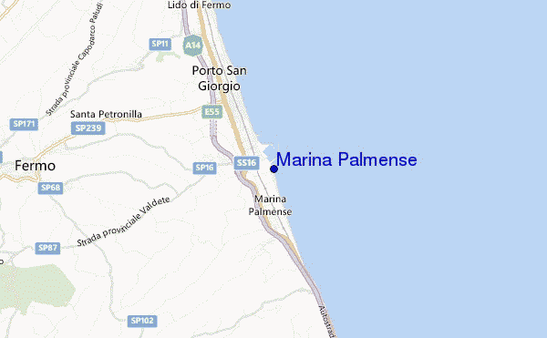 Marina Palmense location map